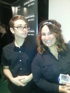 Jenny working fashion week for Christian Siriano